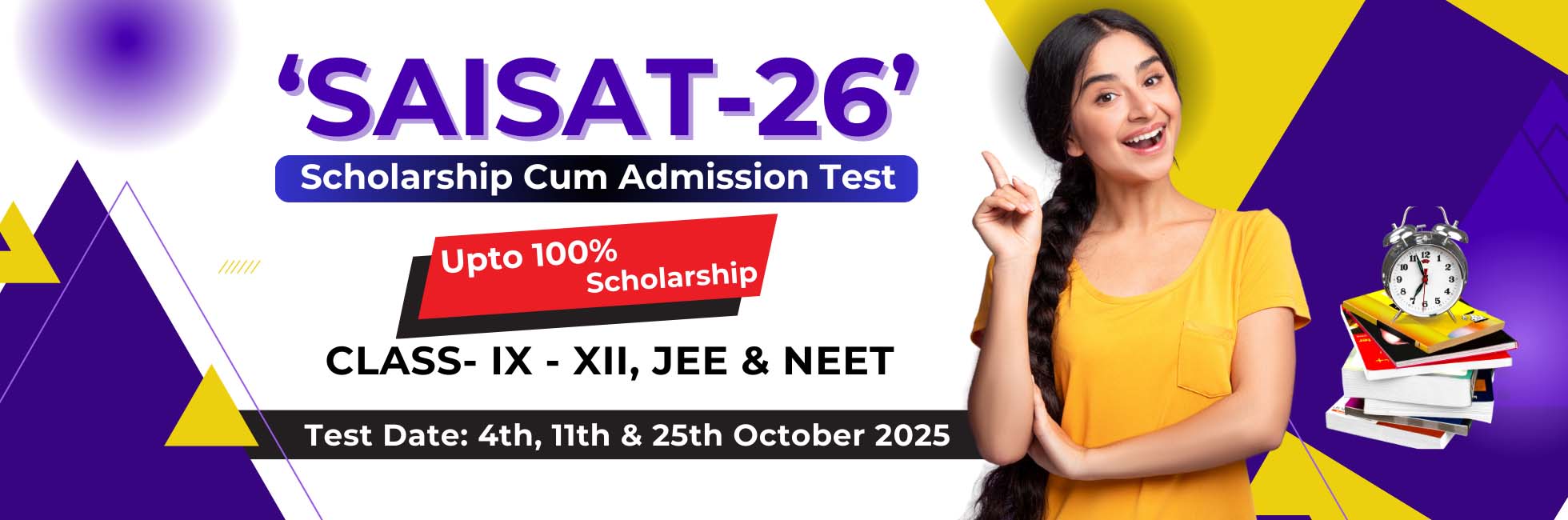 saisat scholarship test 2026